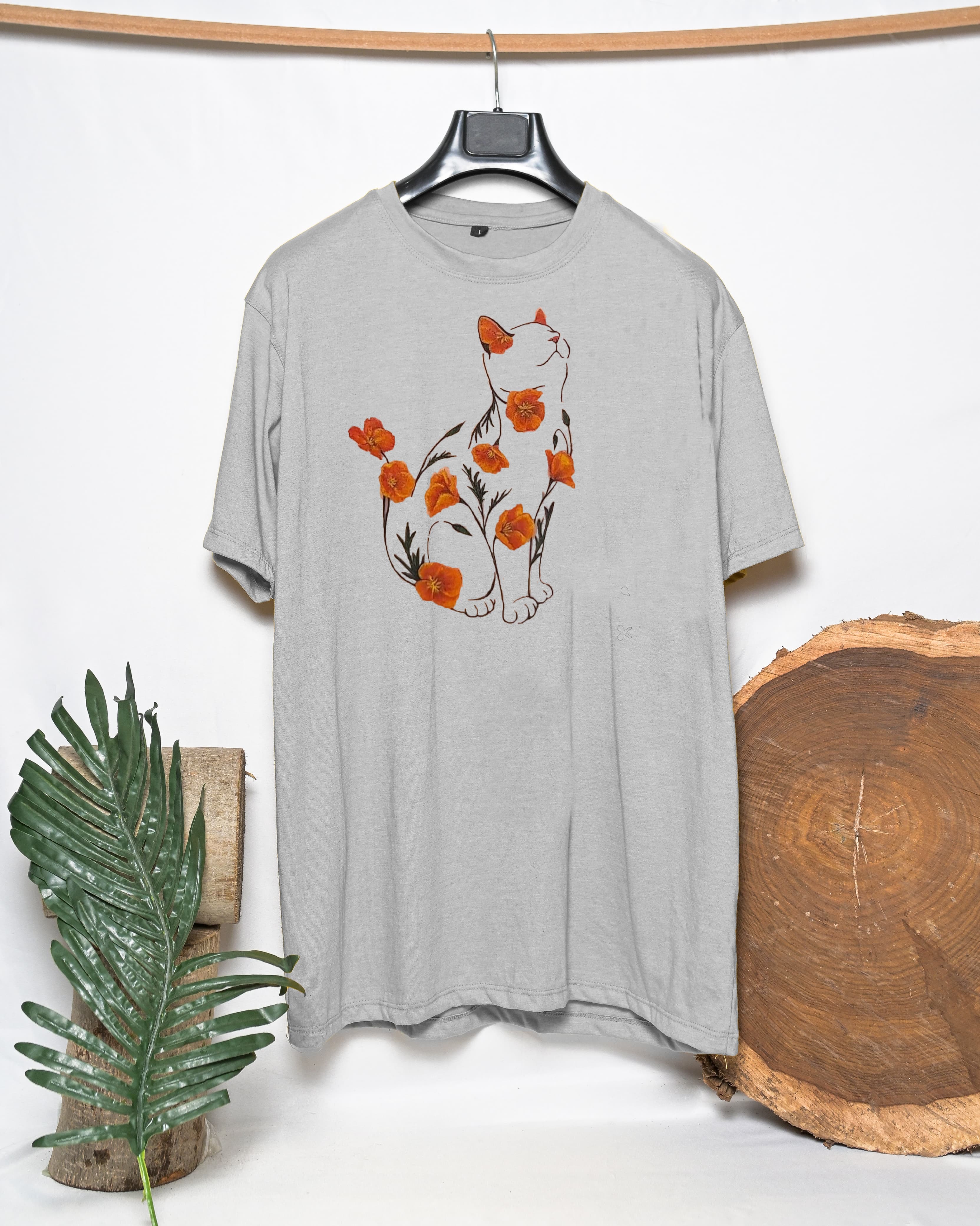 Flower cat T-shirt